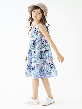 「kate spade new york kids（ケイトスペードニューヨーク）のアイテム（帽子）」を使った、Lovetoxicさん（キッズ・120cm）の夏コーディネート