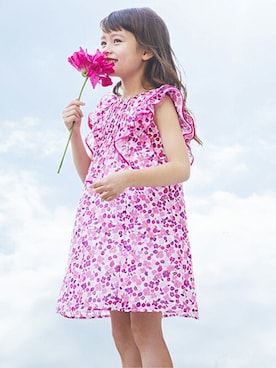 Kate Spade New York Kids ケイトスペードニューヨークのワンピース ドレス ピンク 桃色系 コットン コーディネート Zozotown