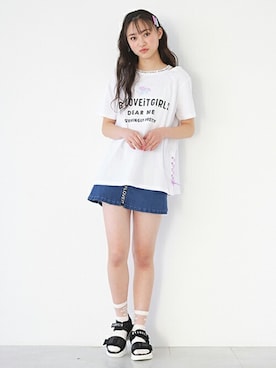 「by LOVEiT（バイラビット）のアイテム」を使った、Lovetoxicさん（キッズ・159cm）の春コーディネート