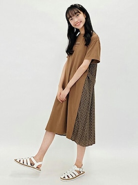 「pom ponette junior（ポンポネットジュニア）のアイテム」を使った、Lovetoxicさん（キッズ・158cm）の夏コーディネート