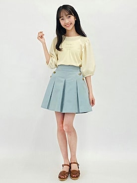 「ウェッジソール」｜Lovetoxicさん（キッズ・158cm）の夏コーディネート