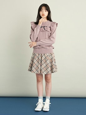 「キュロット」｜「アイテム（レッグウェア）」を使った、Lovetoxicさん（キッズ・157cm）の夏コーディネート