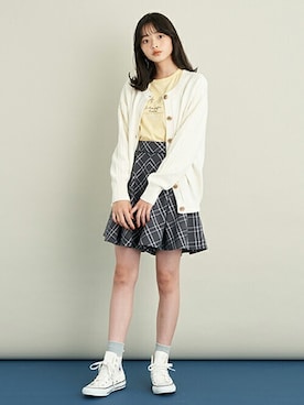 「キュロット」｜「アイテム（レッグウェア）」を使った、Lovetoxicさん（キッズ・157cm）の秋コーディネート