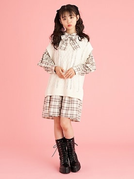 ベストを使った ジュニア の人気ファッションコーディネート Wear