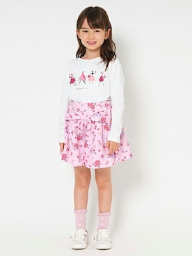 「kate spade new york kids（ケイトスペードニューヨーク）のアイテム（レッグウェア）」を使った、Lovetoxicさん（キッズ・116cm）の夏コーディネート