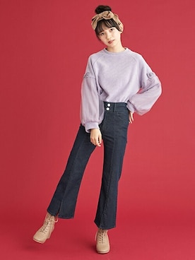 「Lindsay（リンジィ）のアイテム」を使った、Lovetoxicさん（キッズ・155cm）の秋コーディネート