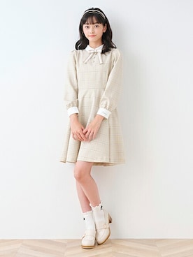 「Lindsay（リンジィ）のアイテム」を使った、Lovetoxicさん（キッズ・157cm）の秋コーディネート