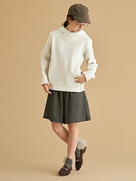 「pom ponette junior（ポンポネットジュニア）のアイテム」を使った、Lovetoxicさん（キッズ・159cm）の秋コーディネート