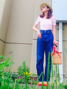 「Another Edition（アナザーエディション）のアイテム（財布/小物）」を使った、あろまんØさん（レディース・160cm）の夏コーディネート