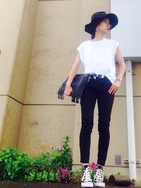 「GALSTAR（ギャルスター）のアイテム」を使った、あろまんØさん（レディース・160cm）の夏コーディネート