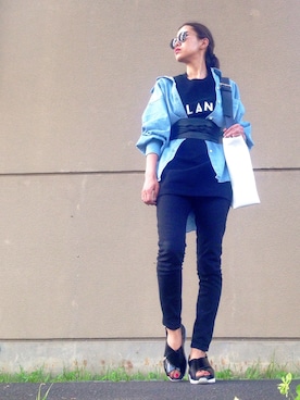 「GALSTAR（ギャルスター）のアイテム」を使った、あろまんØさん（レディース・160cm）の夏コーディネート