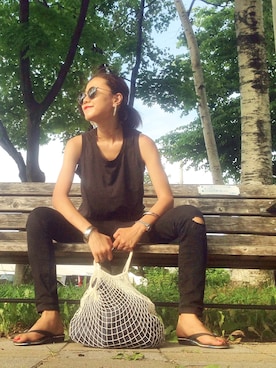 「GALSTAR（ギャルスター）のアイテム」を使った、あろまんØさん（レディース・160cm）の夏コーディネート