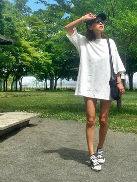 「ACT（アクト）のアイテム（トップス）」を使った、あろまんØさん（レディース・160cm）の夏コーディネート