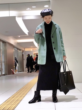 「RIM.ARK（リムアーク）のアイテム（ピアス（両耳用））」を使った、あろまんØさん（レディース・160cm）の秋コーディネート