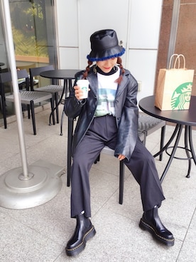 「CLANE（クラネ）のアイテム（バックパック/リュック）」を使った、あろまんØさん（レディース・160cm）の冬コーディネート