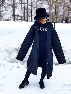 「GINRHYMESのアイテム」を使った、あろまんØさん（レディース・160cm）の冬コーディネート