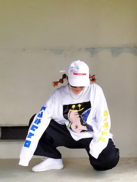 「GINRHYMESのアイテム」を使った、あろまんØさん（レディース・160cm）の春コーディネート