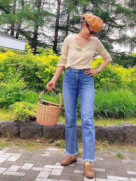 「PT（ピーティ）のアイテム（ブレスレット）」を使った、あろまんØさん（レディース・160cm）の夏コーディネート