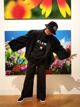 「CLANE（クラネ）のアイテム（スウェット）」を使った、あろまんØさん（レディース・160cm）の夏コーディネート