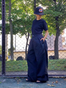 「BT21（ビーティーイシビル）のアイテム」を使った、あろまんØさん（レディース・160cm）の夏コーディネート