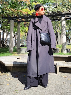 「GDC（ジーディーシー）のアイテム（キャップ）」を使った、あろまんØさん（レディース・160cm）の秋コーディネート