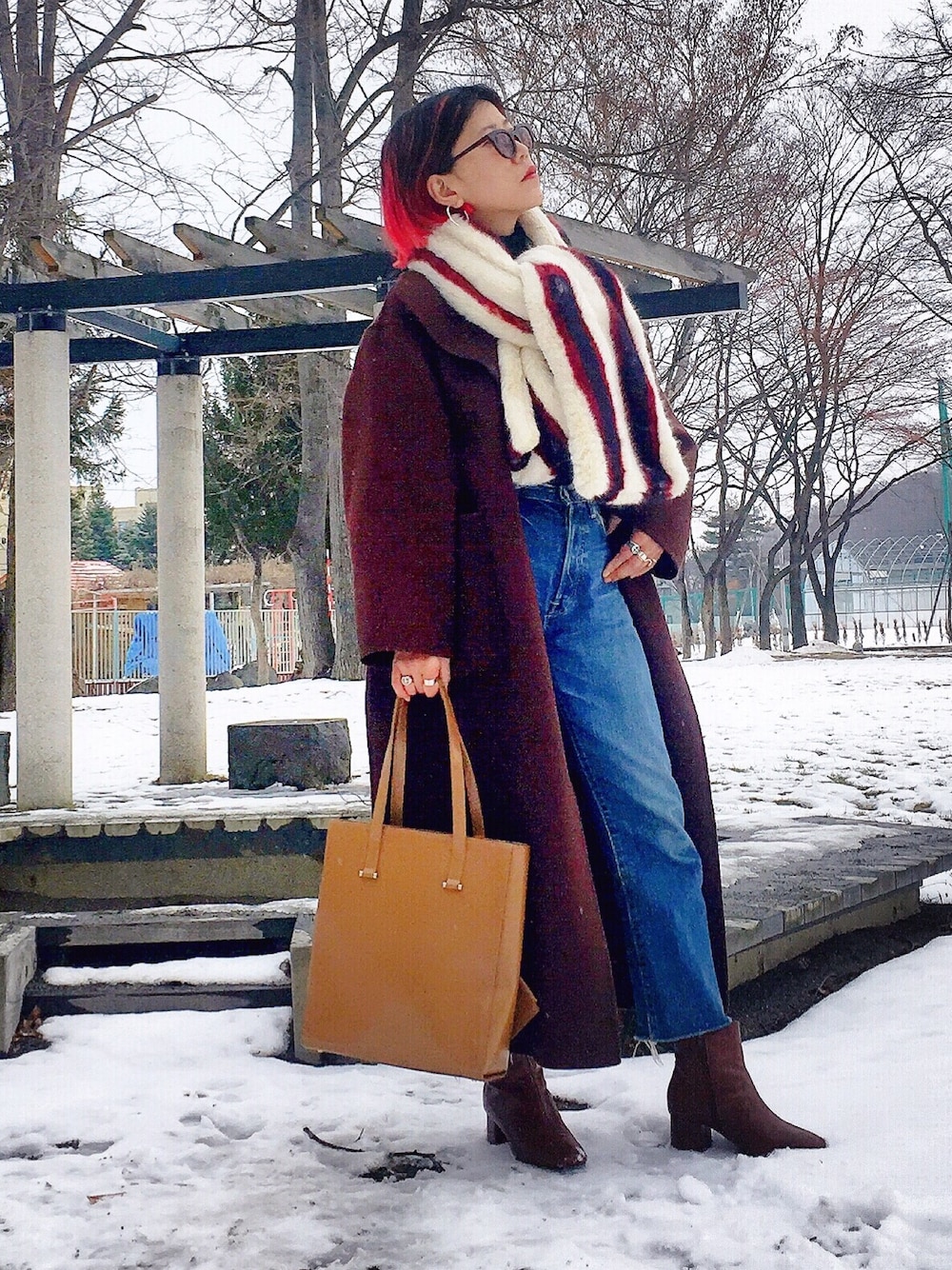 IENA LA BOUCLE IENA ダブルフェイス　オーバーサイズコート IENA(イエナ)の「IENA LA BOUCLE ダブルフェイス ボートネック