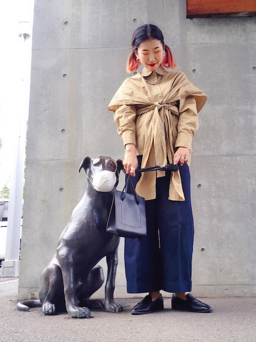CLANE クラネ サイドリボンオーバーシャツ CLANE（クラネ）の「SIDE RIBBON OVER SHIRT（シャツ/ブラウス）」 - WEAR