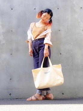 「OVoVO（オーヴォ）のアイテム」を使った、あろまんØさん（レディース・160cm）の夏コーディネート