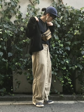 「BURLAP OUTFITTER（バーラップアウトフィッター）のアイテム」を使った、mocciさん（レディース・163cm）の秋コーディネート