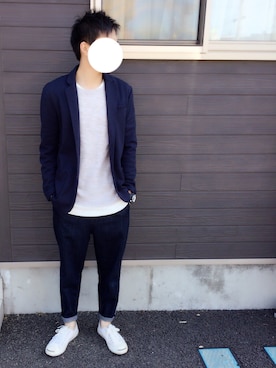 「CONVERSE（コンバース）のCONVERSE (コンバース）　JACK PURCELL　ジャックパーセル　（スニーカー）」を使った、りょーすけさん（メンズ・178cm）の春コーディネート