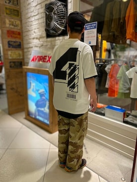 「AVIREX（アヴィレックス）の【直営店限定】エアフォース ベースキャップ/AIR FORCE BACES CAP（キャップ）」を使った、正さん（メンズ・170cm）の夏コーディネート