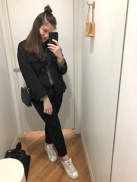 「MONKI（モンキ）のアイテム（バッグ）」を使った、Wtさん（レディース・165cm）の冬コーディネート