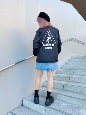 「SILAS（サイラス）のアイテム（ジャケット/アウター）」を使った、ハヅキさん（レディース・166cm）の春コーディネート