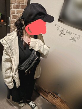 「ワッフル」｜「アイテム（マウンテンパーカー）」を使った、セイゆうさん（レディース・150cm）の春コーディネート