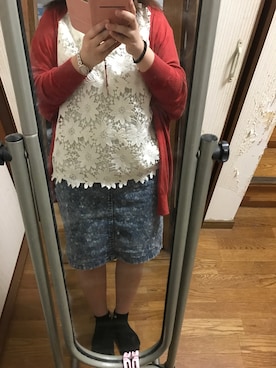「AS KNOW AS plus（アズノゥアズプラス）のアイテム（その他トップス）」を使った、のぞみさん（レディース・150cm）の夏コーディネート