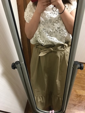 「AS KNOW AS plus（アズノゥアズプラス）のアイテム（その他トップス）」を使った、のぞみさん（レディース・150cm）の夏コーディネート