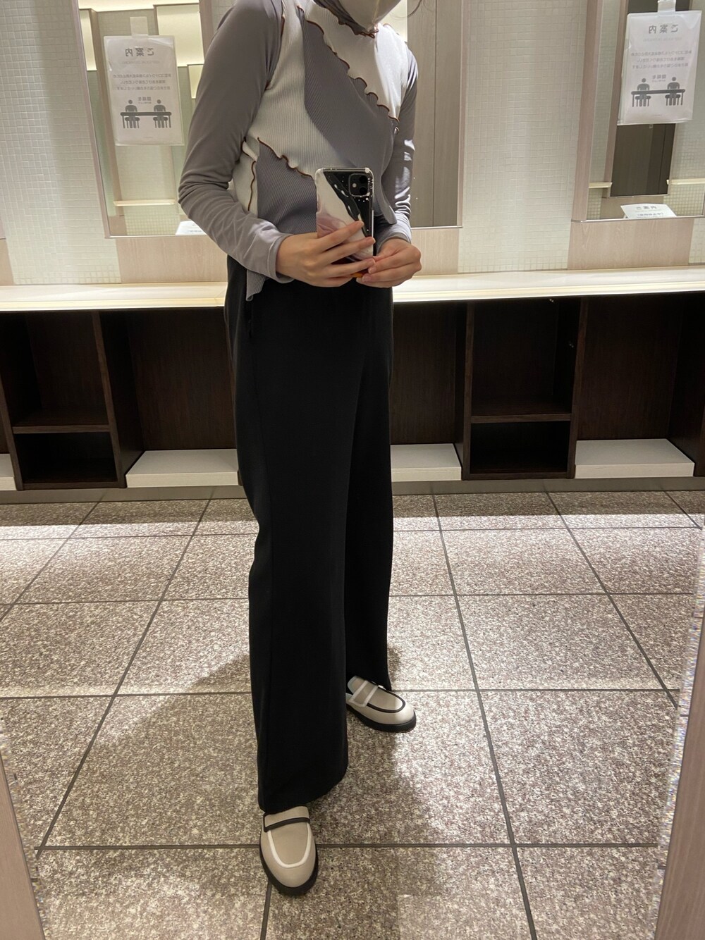 「ootd」｜「kotohayokozawaのアイテム（トップス、ホワイト系）」を使った、kiy さん（レディース・162cm）の春コーディネートの1枚目の写真