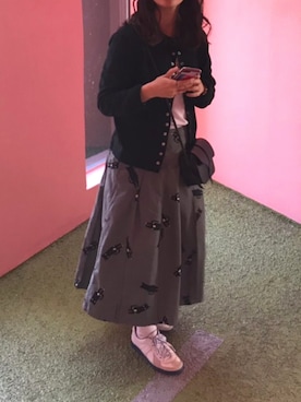 「AMBIDEX（アンビデックス）のアイテム（バッグ）」を使った、HIMARIさん（レディース・151cm）の春コーディネート