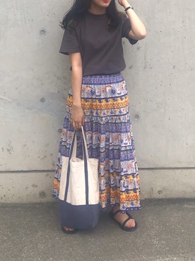 「I am I （アイアムアイ）のアイテム（トップス）」を使った、HIMARIさん（レディース・150cm）の夏コーディネート