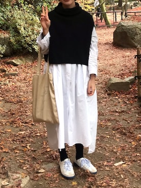 「mintdesigns（ミントデザインズ）のアイテム（シューズ）」を使った、HIMARIさん（レディース・151cm）の冬コーディネート