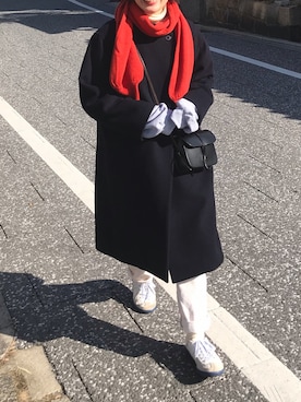 「AMBIDEX（アンビデックス）のアイテム（バッグ）」を使った、HIMARIさん（レディース・150cm）の冬コーディネート