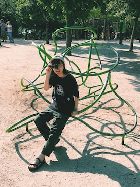 「mintdesigns（ミントデザインズ）のアイテム」を使った、HIMARIさん（レディース・151cm）の冬コーディネート