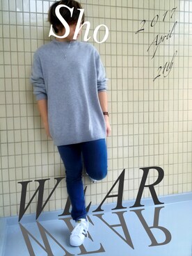 「カシミヤ」｜「アイテム（腕時計）」を使った、Shoさん（メンズ・169cm）の春コーディネート