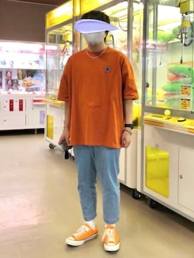「MYne（マイン）のアイテム（アクセサリー）」を使った、ミズキさん（メンズ・165cm）の夏コーディネート
