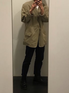 「tricot COMME des GARCONS（トリココムデギャルソン）のアイテム」を使った、aoyagiさん（メンズ・173cm）の春コーディネート