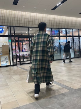 「COMME des GARCONS HOMME DEUX（コムデギャルソンオムドゥ）のアイテム（スラックス）」を使った、aoyagiさん（メンズ・173cm）の秋コーディネート