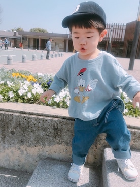 「ジーパンＴシャツ」｜harupekoさん（キッズ・90cm）の春コーディネート