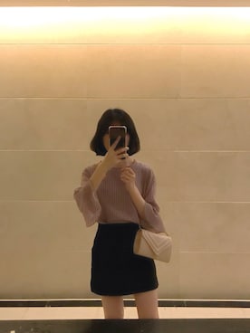 「ALDO（アルド）のアイテム（ショルダーバッグ）」を使った、椒盐可可さん（レディース・162cm）の夏コーディネート