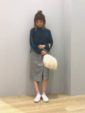 「グレンチェック」｜ぐちょめさん（レディース・157cm）の秋コーディネート