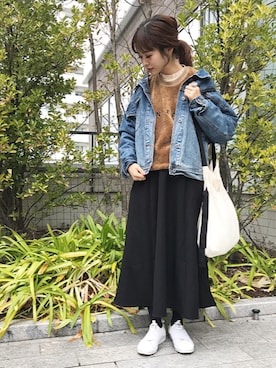 「CONVERSE TOKYO（コンバーストウキョウ）のアイテム」を使った、ぐちょめさん（レディース・157cm）の冬コーディネート